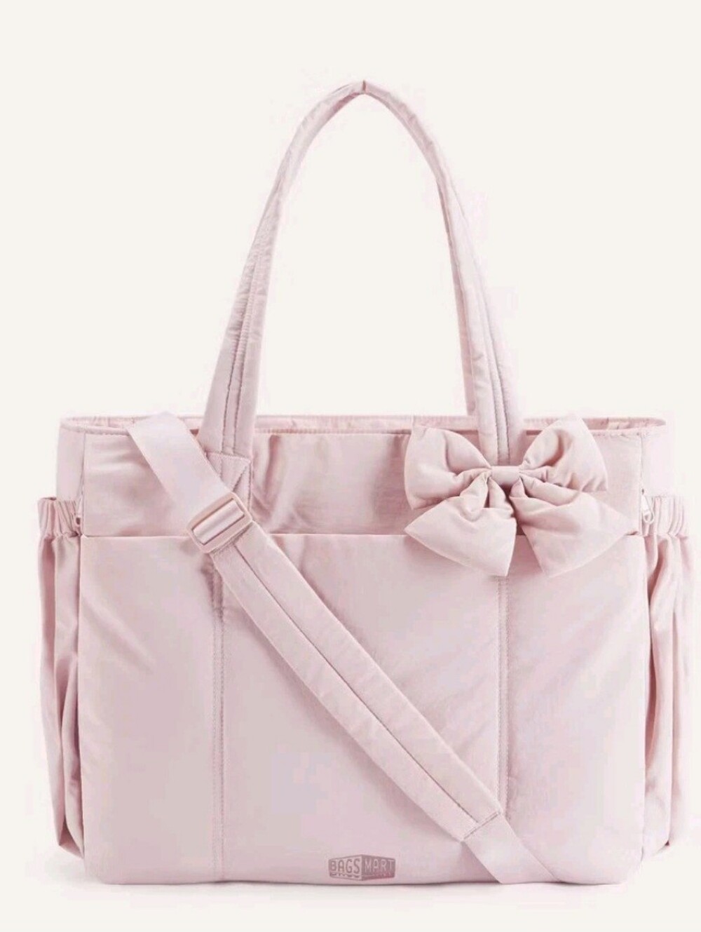 Bagsmart Lightweight Messenger & Laptop Bag Crush 26L Tote- Pink
